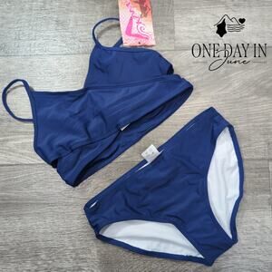 Kanu Surf Criss Cross Bikini Swimsuit Size 12